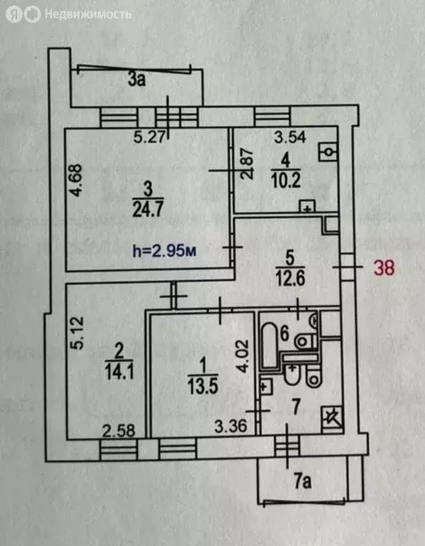 3-комнатная квартира: Москва, Малая Тульская улица, 2/1к2 (90 м) - Фото 1