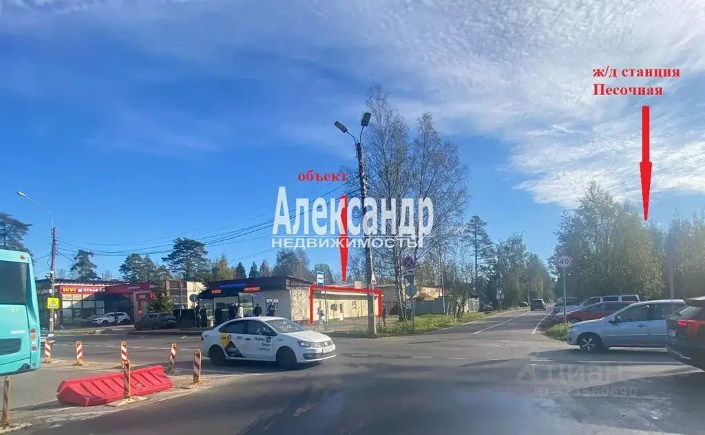 Торговая площадь в Санкт-Петербург пос. Песочный, Железнодорожная ул., ... - Фото 1