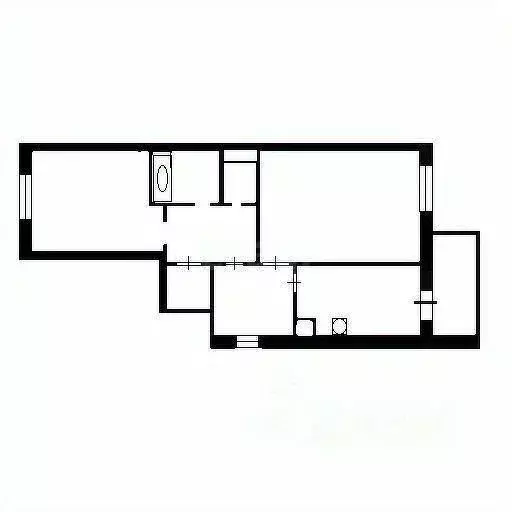 2-к кв. Башкортостан, Уфа Бакалинская ул., 19 (58.3 м) - Фото 0
