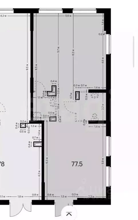Помещение свободного назначения в Москва ул. Трехполье, 6к1 (77 м) - Фото 2