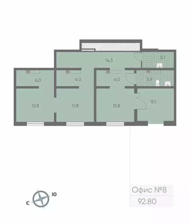 Офис (89.5 м) - Фото 1