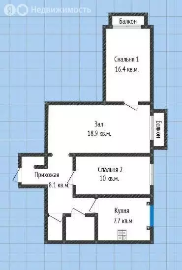 3-комнатная квартира: Саратов, улица имени И.В. Мичурина, 62/64 (65 м) - Фото 1