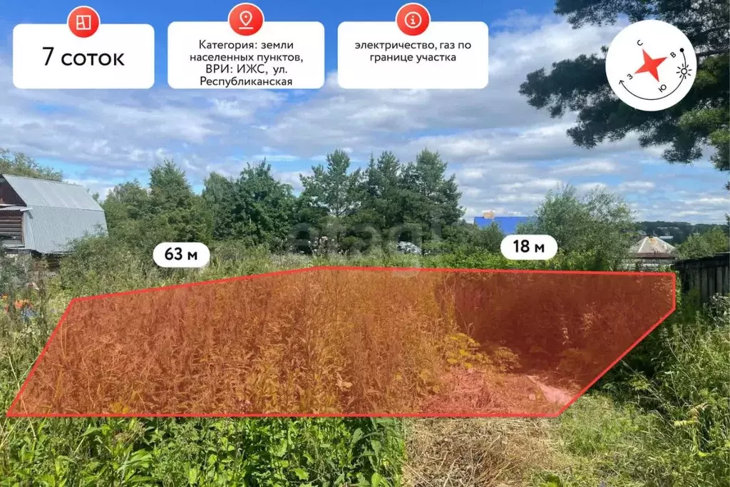 Участок в Пермский край, Пермь Республиканская ул., 71 (7.0 сот.) - Фото 2