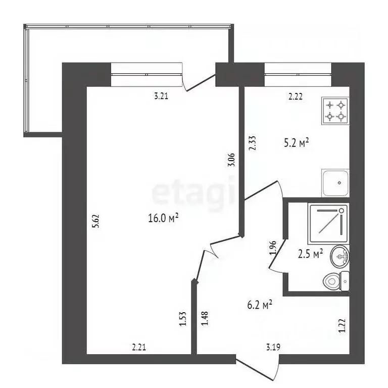1-к кв. Саха (Якутия), Якутск ул. Лермонтова, 138/3 (29.8 м) - Фото 1