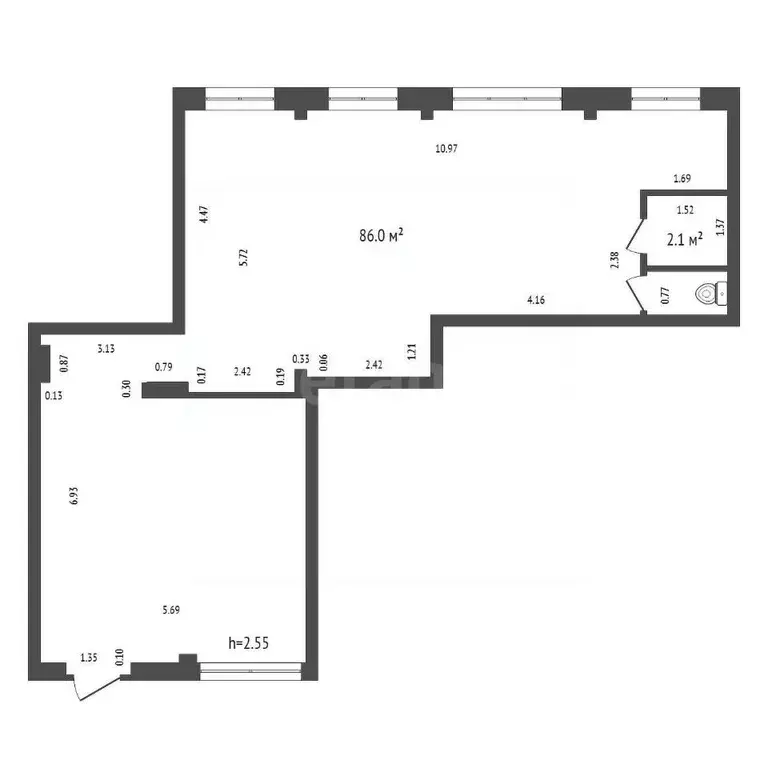 Торговая площадь в Красноярский край, Красноярск Энергетики мкр, ул. ... - Фото 2