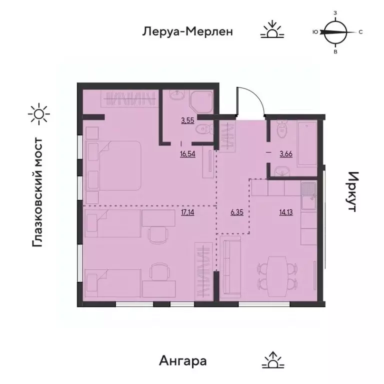 3-к кв. Иркутская область, Иркутск Затон кв-л, ул. Набережная Иркута, ... - Фото 1