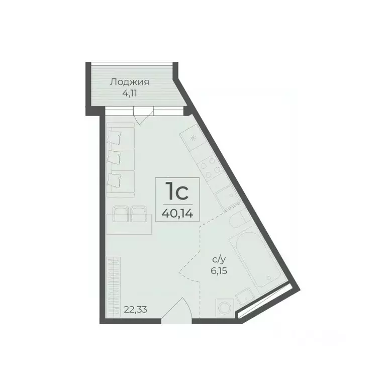 Студия Крым, Ялта муниципальный округ, Массандра пгт Ботаника жилой ... - Фото 1