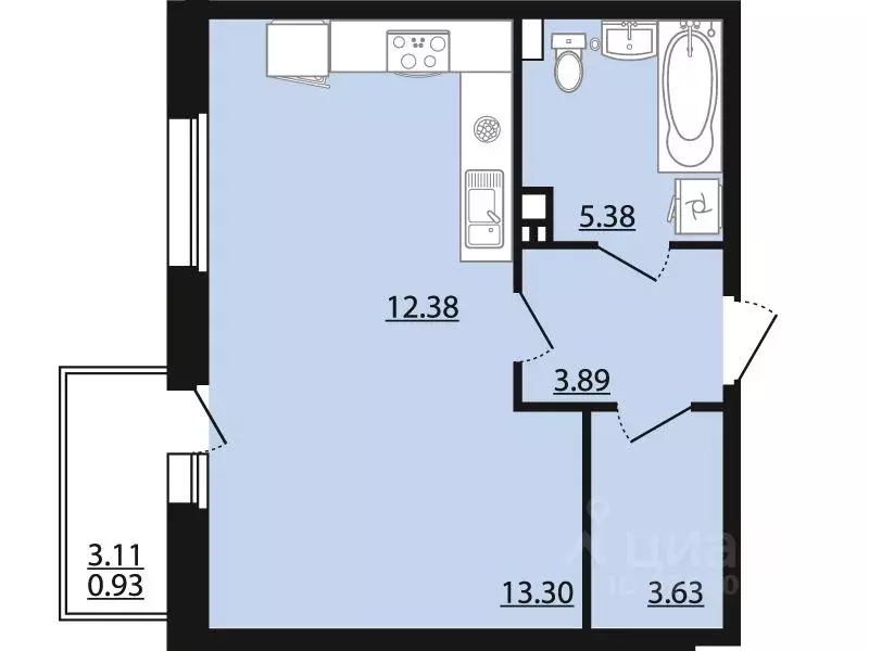 Студия Воронежская область, Рамонский район, Яменское с/пос, пос. ... - Фото 1