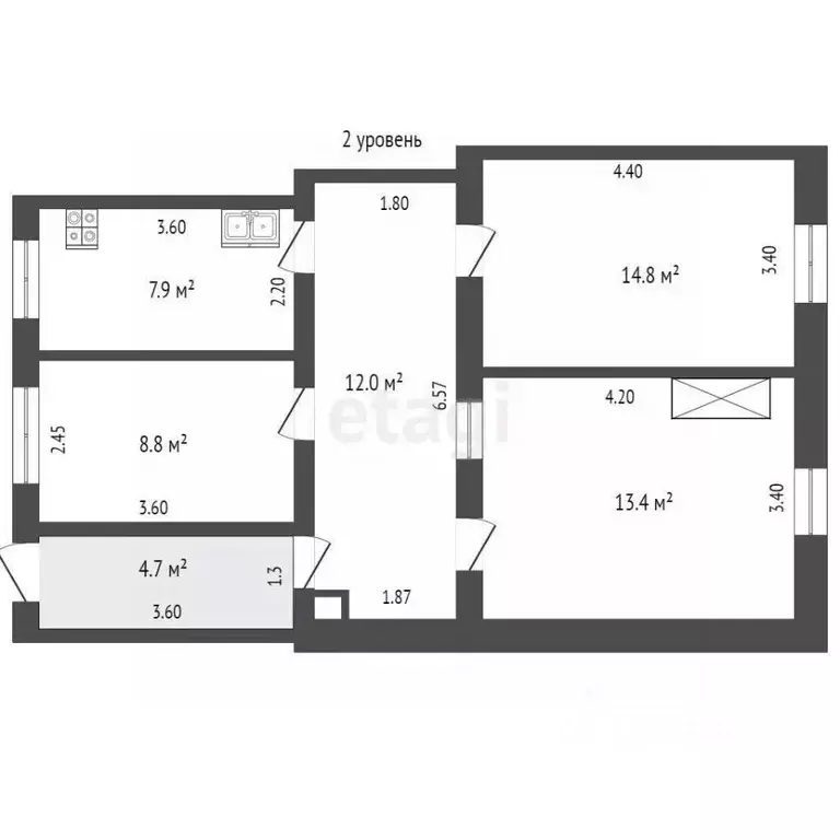 2-к кв. Крым, Бахчисарай ул. Октябрьская, 15 (89.8 м) - Фото 1