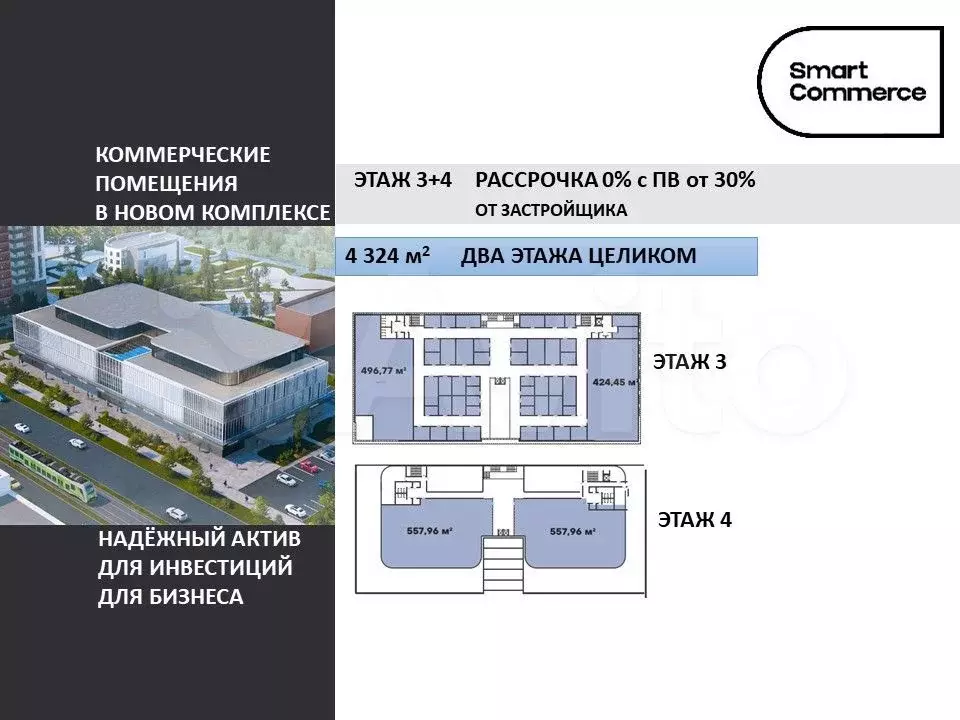Коммерческое помещение от застройщика - Фото 0