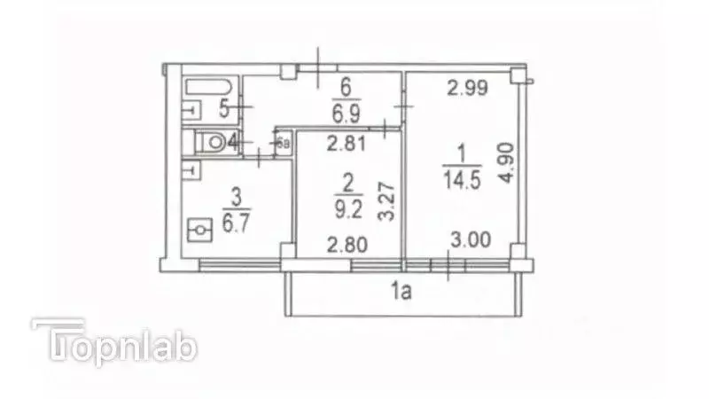 2-к кв. Москва Нежинская ул., 19К1 (40.4 м) - Фото 2