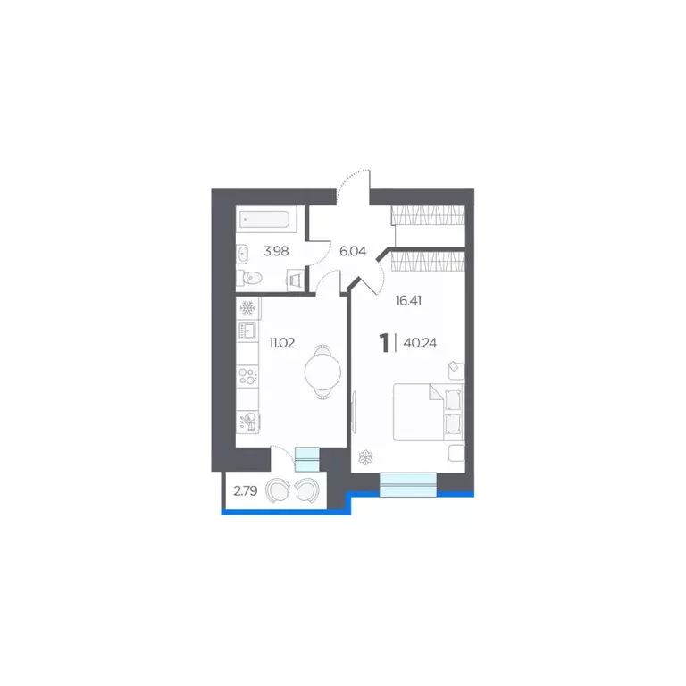 1-к кв. Рязанская область, Рязанский муниципальный округ, с. Дядьково ... - Фото 1