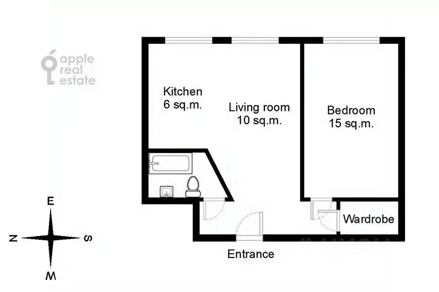 2-к кв. Москва ул. Новый Арбат, 26 (54.0 м) - Фото 2