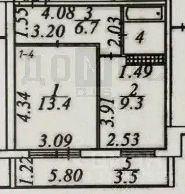 1-к кв. Свердловская область, Арамиль 1 Мая ул., 75 (32.5 м) - Фото 2