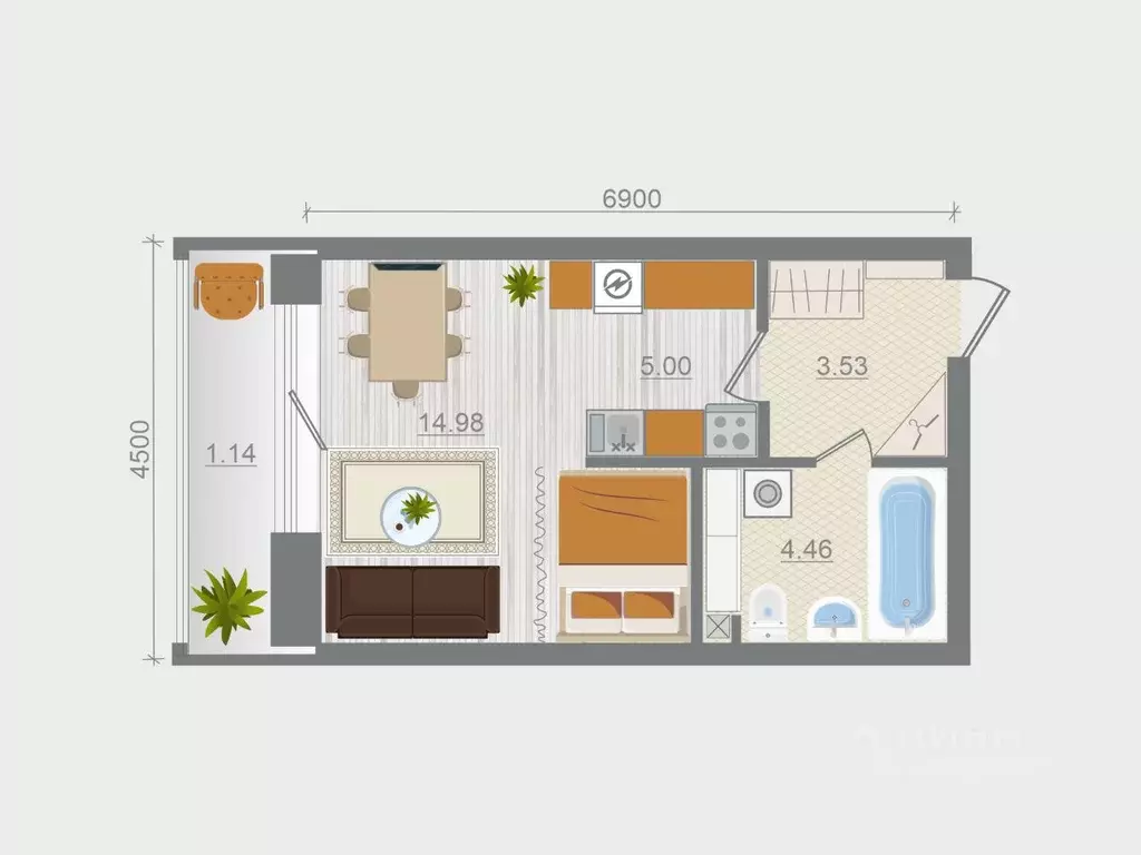 Студия Ленинградская область, Ломоносовский район, Горбунковское ... - Фото 1