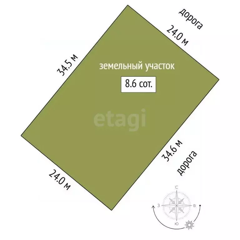 Участок в Тюменская область, Тюменский район, д. Большие Акияры  (8.62 ... - Фото 2