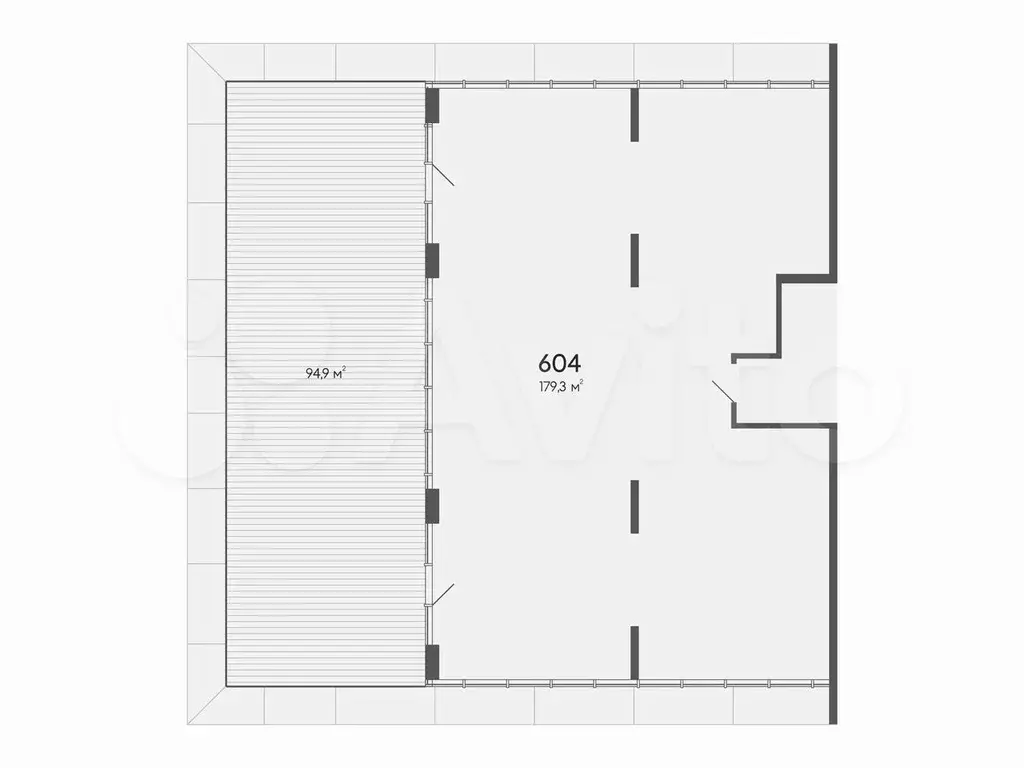 Офис в бизнес-центре класса А, 180 м + терраса - Фото 0