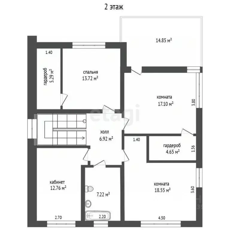 Дом в Башкортостан, Стерлитамакский район, Отрадовский сельсовет, с. ... - Фото 2