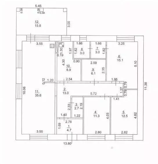 Дом в Башкортостан, Уфимский район, Русско-Юрмашский сельсовет, с. ... - Фото 1