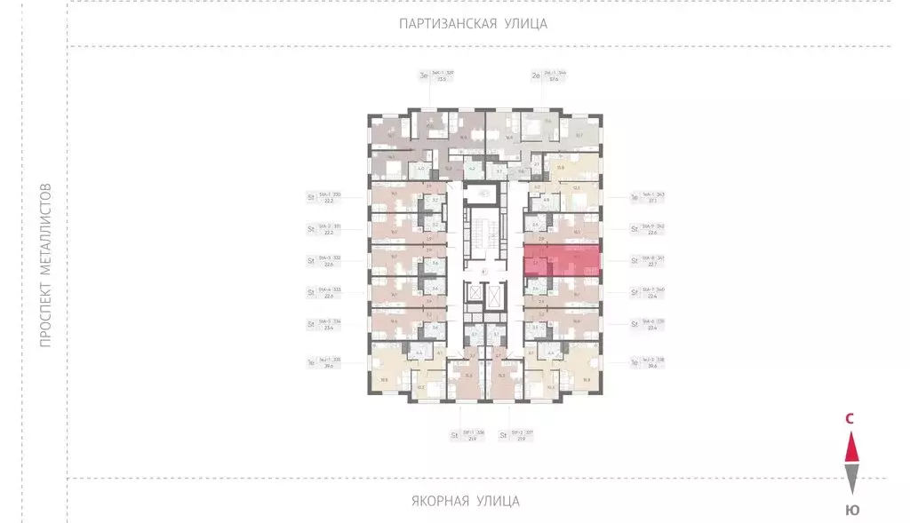 Квартира-студия: Санкт-Петербург, Якорная улица, 8к2 (22.7 м) - Фото 2