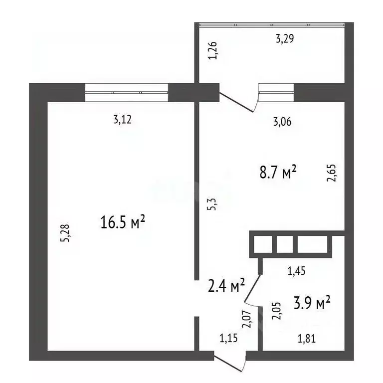 1-к кв. Иркутская область, Иркутск ул. Лермонтова, 31 (31.5 м) - Фото 2
