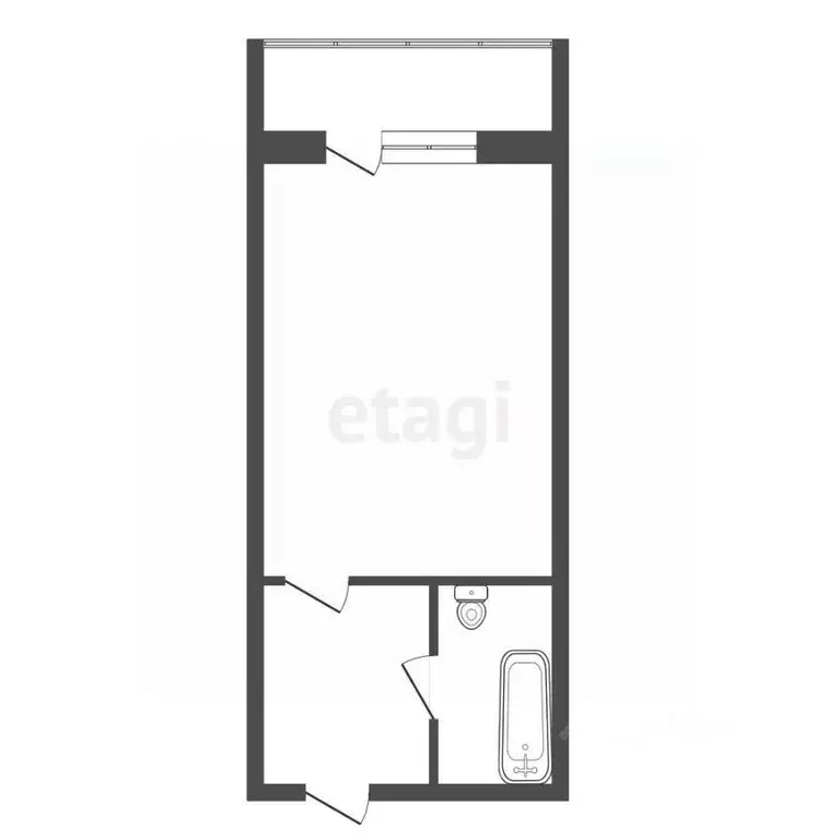 Студия Красноярский край, Красноярск Краснодарская ул., 40/4 (26.0 м) - Фото 2