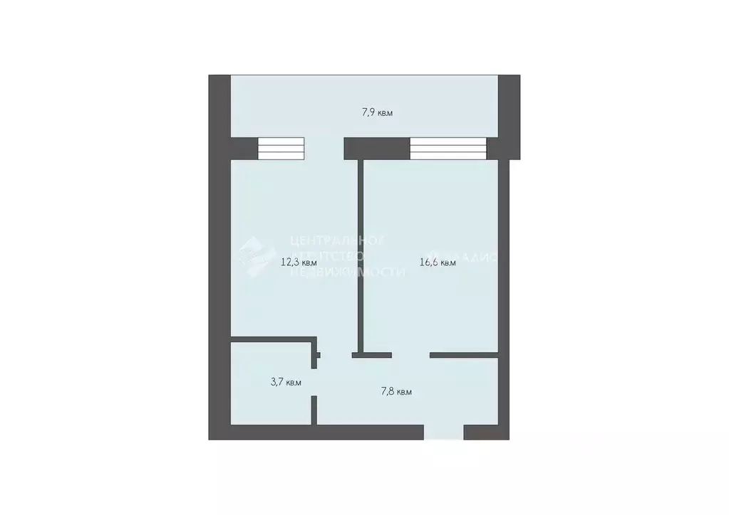 1-к кв. Рязанская область, Рязань Вишневая ул., 25 (45.8 м) - Фото 2