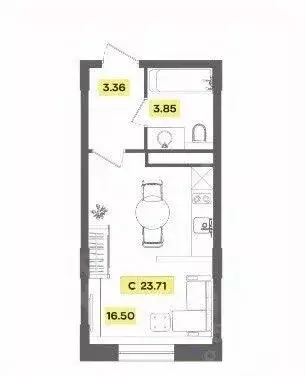 Студия Московская область, Солнечногорск городской округ, Радумля пгт, ... - Фото 1