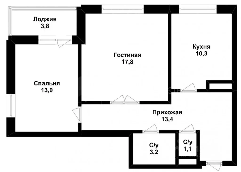 2-к кв. Тюменская область, Тюмень Велижанская ул., 70к1 (58.8 м) - Фото 1