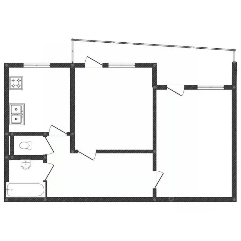 2-к кв. Ростовская область, Ростов-на-Дону ул. Еременко, 58/2 (51.9 м) - Фото 0
