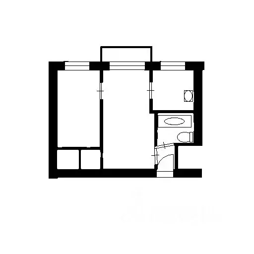 2-к кв. Владимирская область, Муром Ковровская ул., 2 (43.2 м) - Фото 1