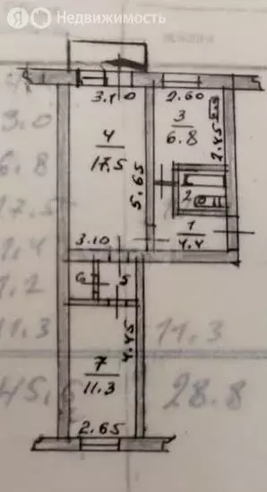 2-комнатная квартира: Махачкала, проспект Гамидова, 77 (47.5 м) - Фото 1