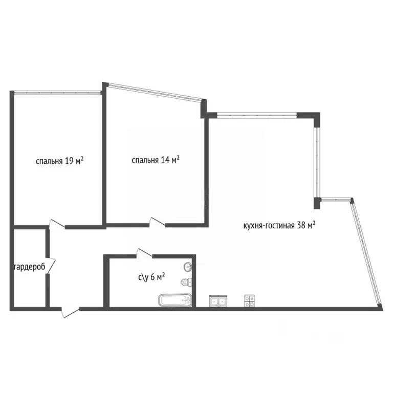3-к кв. Санкт-Петербург просп. Героев, 18 (80.4 м) - Фото 2