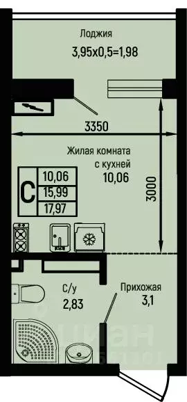 Студия Краснодарский край, Туапсинский муниципальный округ, с. Небуг ... - Фото 1