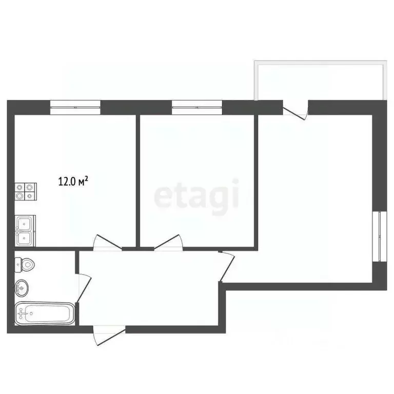 2-к кв. Ярославская область, Ярославль ул. Наумова, 69к2 (52.9 м) - Фото 2