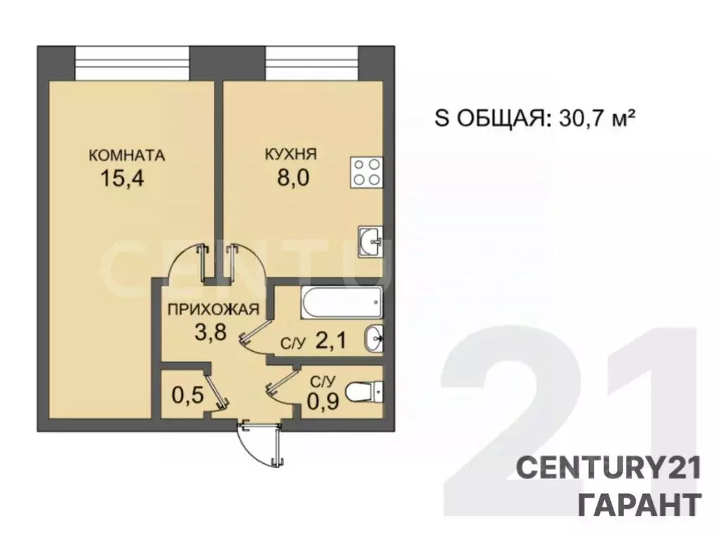 1-к кв. Санкт-Петербург Пискаревский просп., 10 (30.7 м) - Фото 2