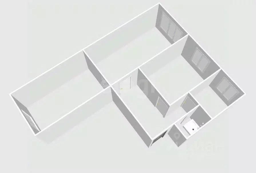 3-к кв. Сахалинская область, Холмск ул. Крузенштерна, 2В (56.6 м) - Фото 2