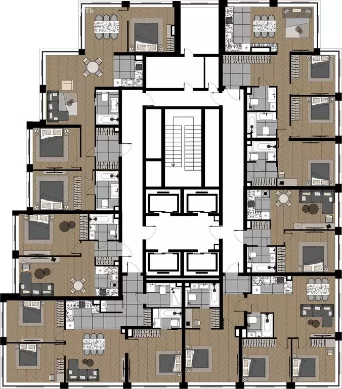 3-комнатная квартира: Москва, улица Берзарина, 37 (85.42 м) - Фото 0