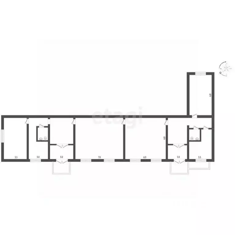 Офис в Крым, Феодосия ул. Челнокова, 74 (200 м) - Фото 2
