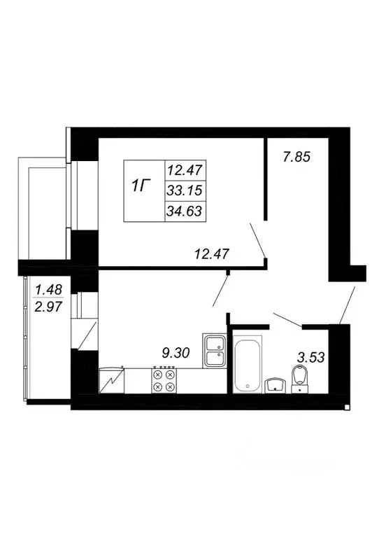 1-к кв. Татарстан, Зеленодольский район, Осиновское с/пос, с. Осиново ... - Фото 1