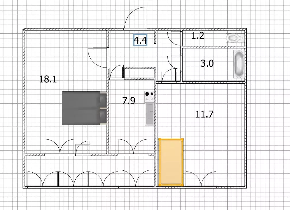 2-к кв. Башкортостан, Уфа ул. Достоевского, 137 (48.8 м) - Фото 2