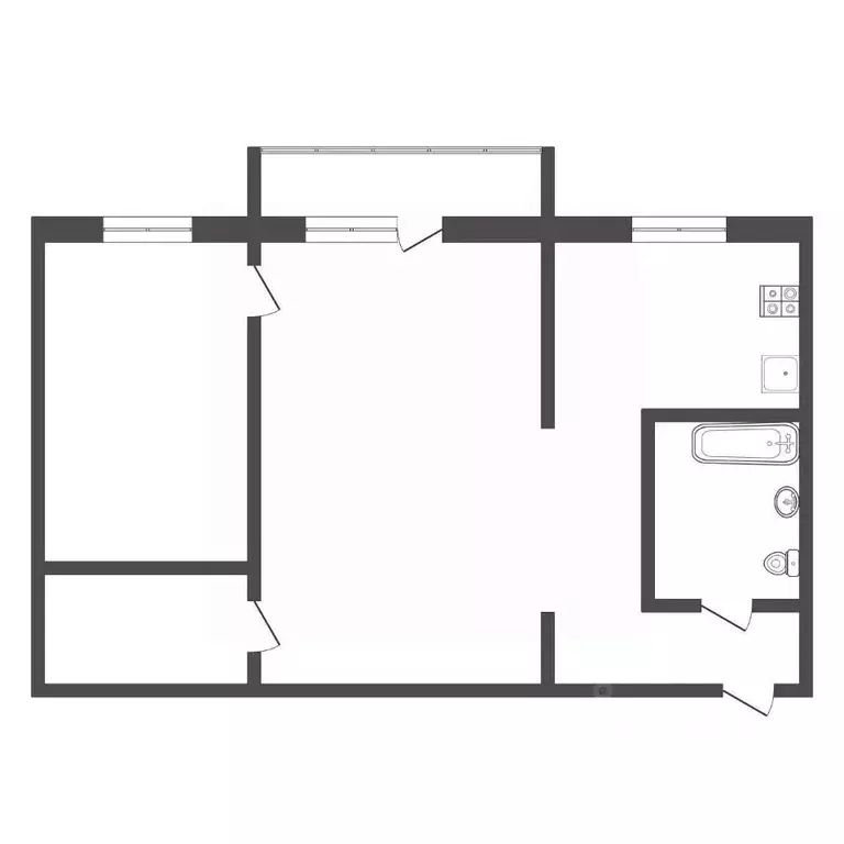 2-к кв. Тульская область, Кимовск ул. Толстого, 24 (44.4 м) - Фото 2