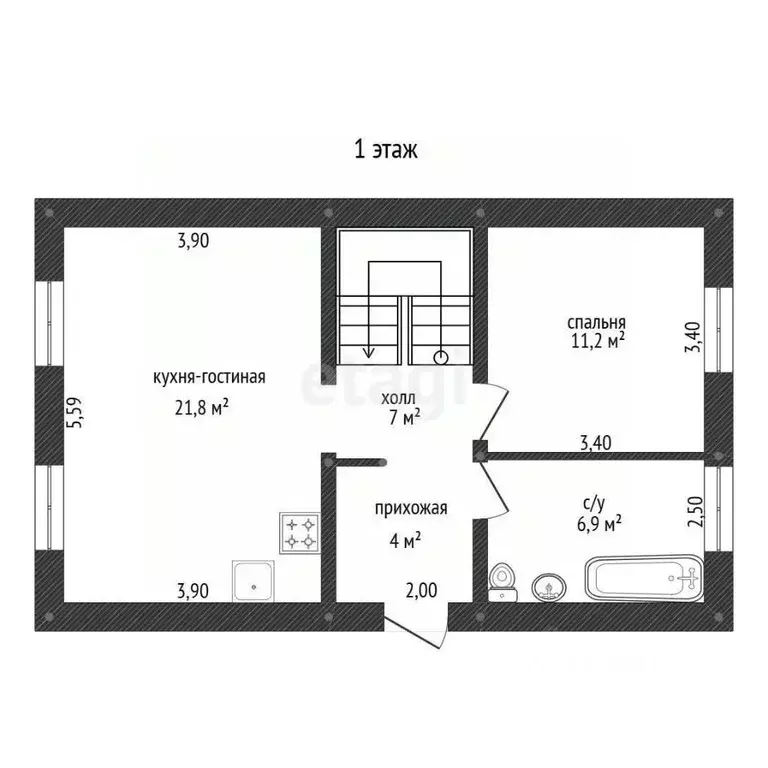 Дом в Башкортостан, Уфимский район, Булгаковский сельсовет, Уфимские ... - Фото 2