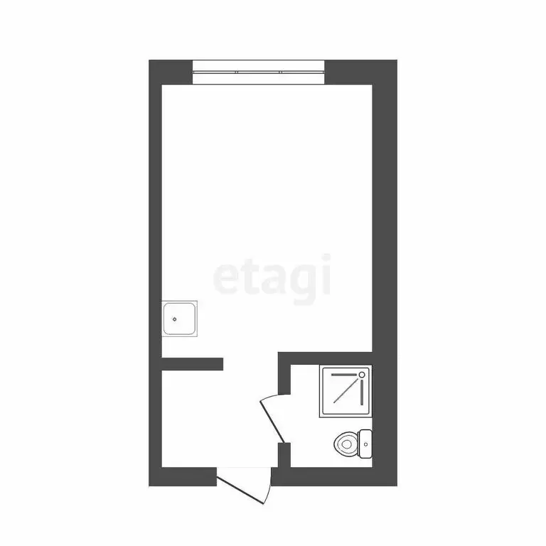 1-комнатная квартира: Томск, улица Сергея Лазо, 4/2 (26.1 м) - Фото 1