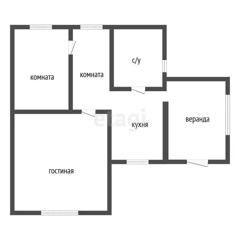 Дом в посёлок Бахчеево, Горняцкая улица (60 м) - Фото 1