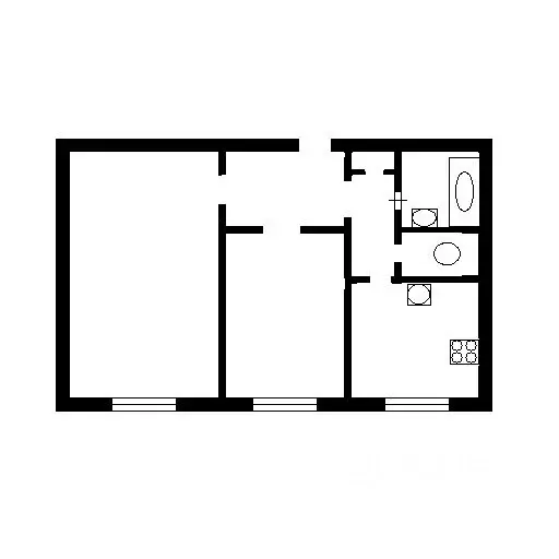 2-к кв. Санкт-Петербург ул. Беринга, 20 (56.4 м) - Фото 2