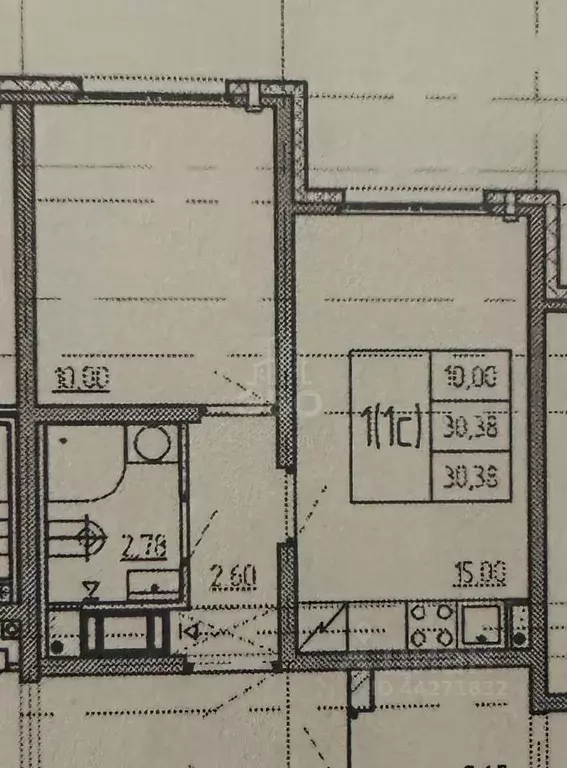 1-к кв. Санкт-Петербург ул. Пахомовская, 14к2 (30.4 м) - Фото 2