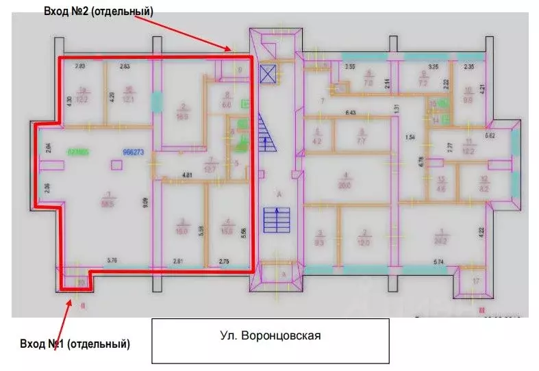 Помещение свободного назначения в Москва Воронцовская ул., 26 (159 м) - Фото 1