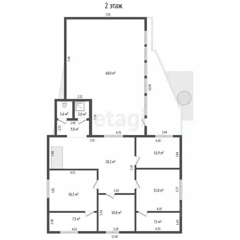 Дом в Крым, Черноморское пгт ул. Ломоносова, 45 (195 м) - Фото 2