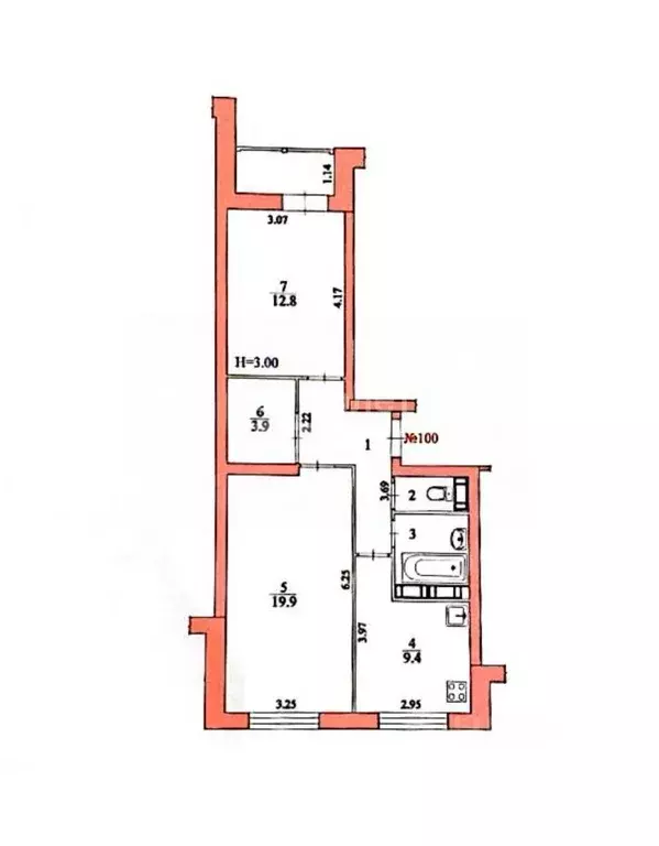 2-к кв. Волгоградская область, Волгоград ул. Лермонтова, 30 (57.5 м) - Фото 2